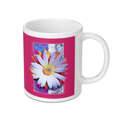 Vibrant Flower Pattern on White Ceramic Mug product